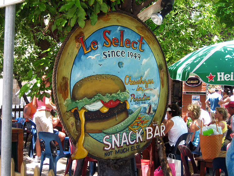 Le Select Cheeseburger in Paradise, St. Bart's