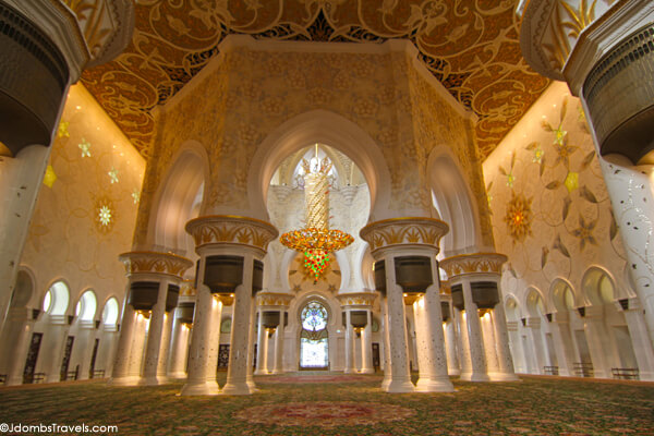 Inside the main prayer hall