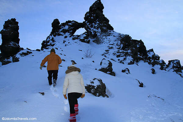 Climbing at Dimmuborgir