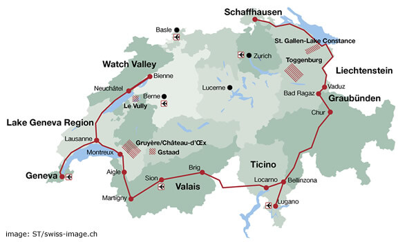 Swiss Wine Regions