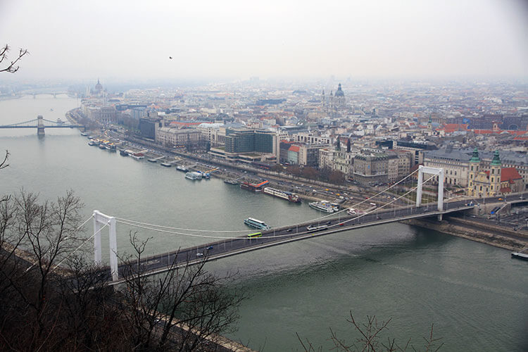 View of Budapest from Citadella