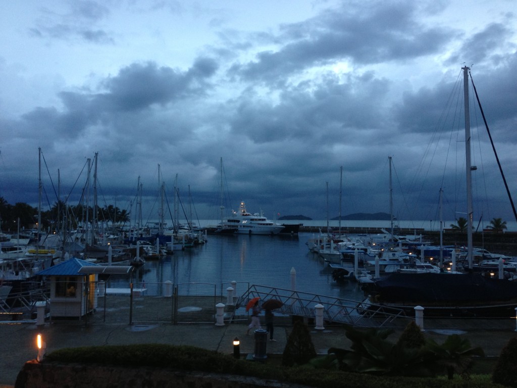 View of Sutera Harbour Marina at nightfall. Photo: Leyla Giray