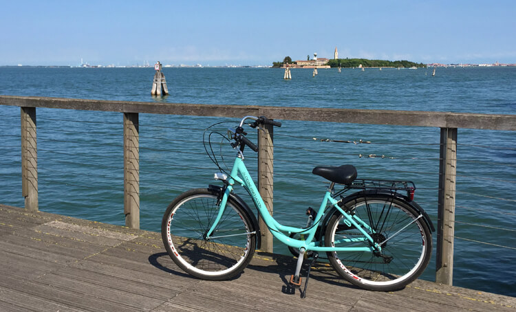 Cycling Venice Lagoon on Lido