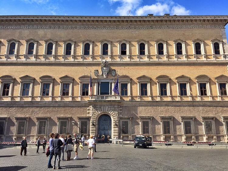 The French Embassy in Rome, Italy
