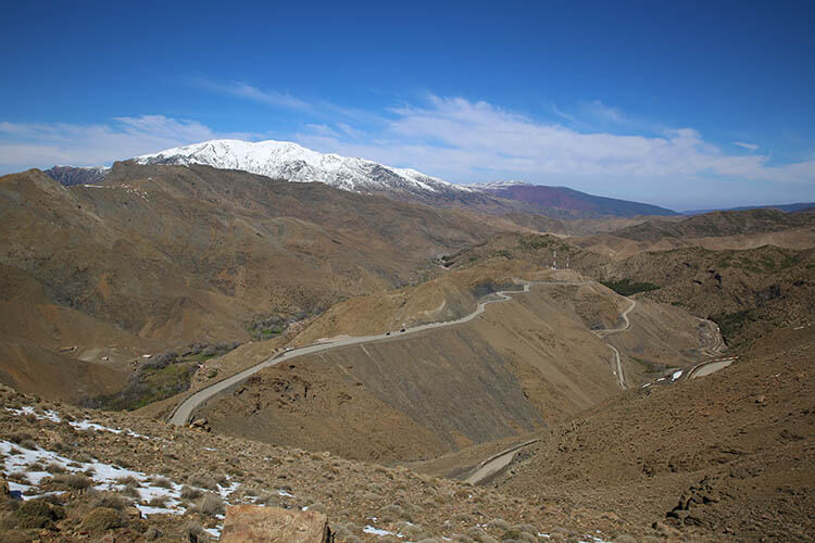 Morocco's road through the High Atlas Mountains 