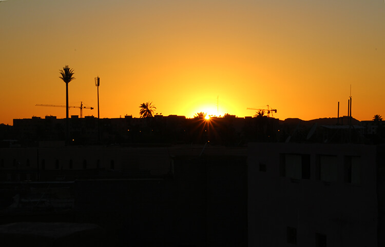Sunset on Marrakech Food Tours