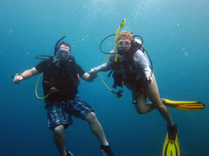 Scuba diving in Coron, Philippines