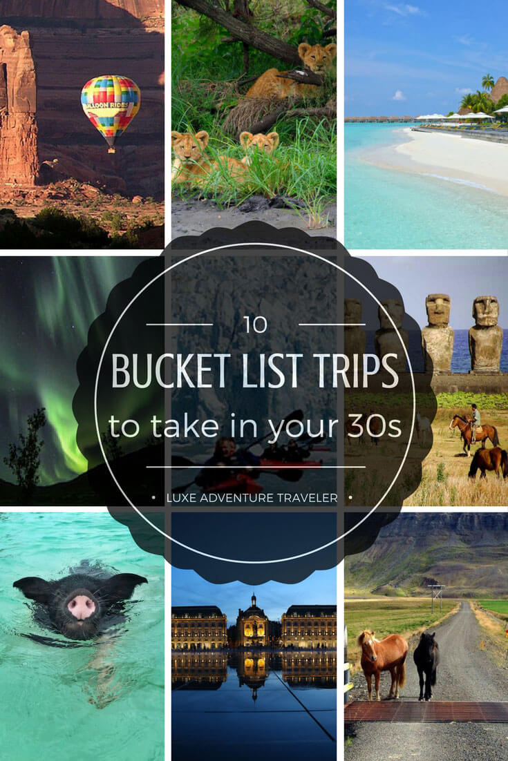 bucket list trips 2022