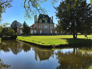 Chateau Saint Ahon is surrounded by a moat