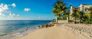 Barbados villas on the beach