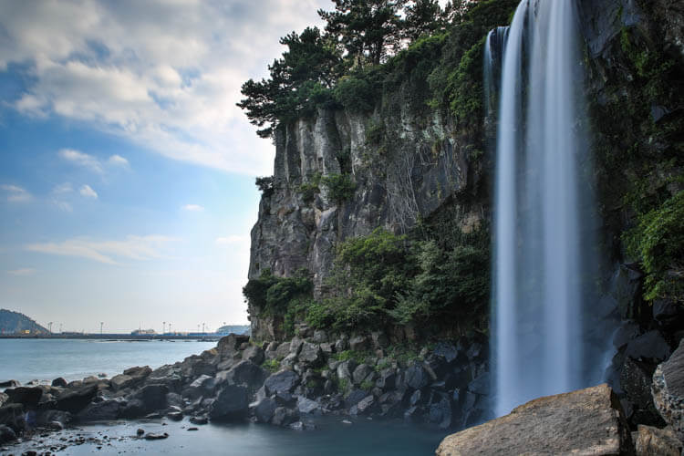 Jeongbang Falls, Jeju Island, South Korea