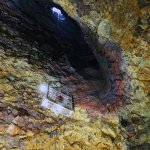 Being lowered Inside the Volcano