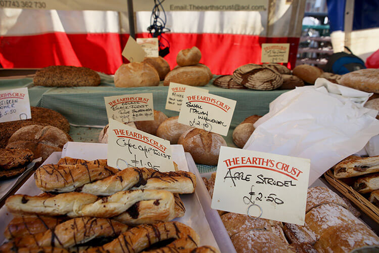 Breads at The Earth's Crust at Cambridge Market Square