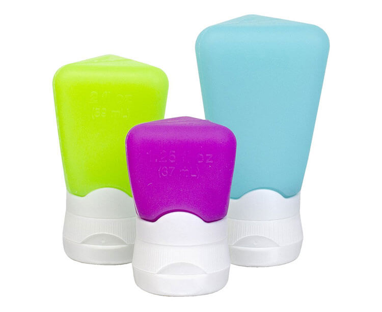 Cool Gear Go-Gear Travel Bottles 3-pack in assorted sizes and three different colors