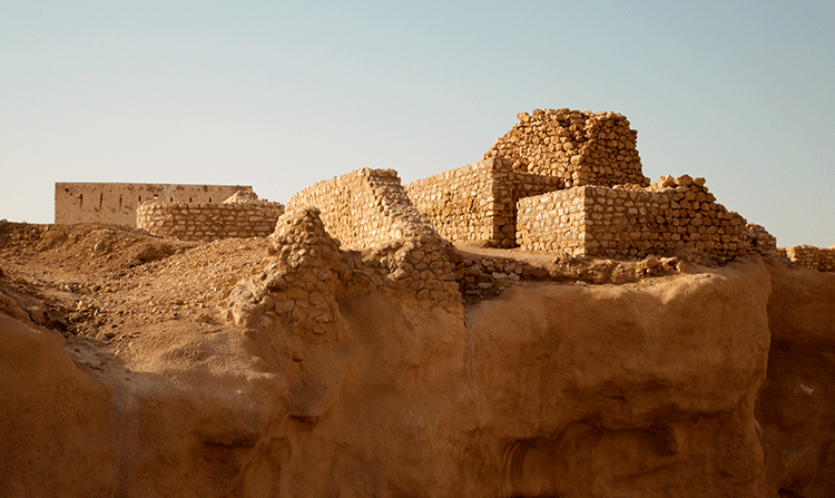 The stone ruins of the Lost City of Ubar