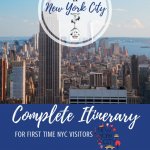 3 Days in NYC Itinerary for First Time Visitors Pinterest Pin