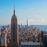 The Empire State Building against the NYC skyline