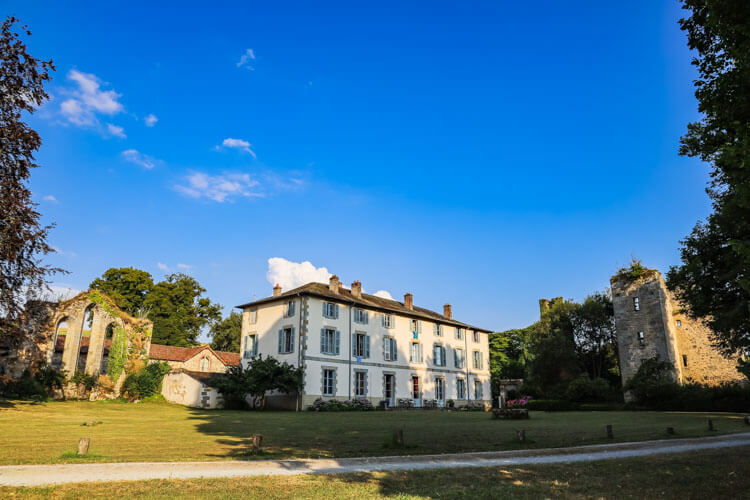 The main house of l'Abbaye du Palais in Creuse