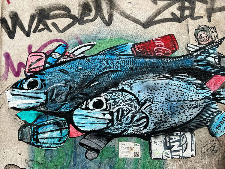 Street Art by artist TV Boy in Catania, Sicily