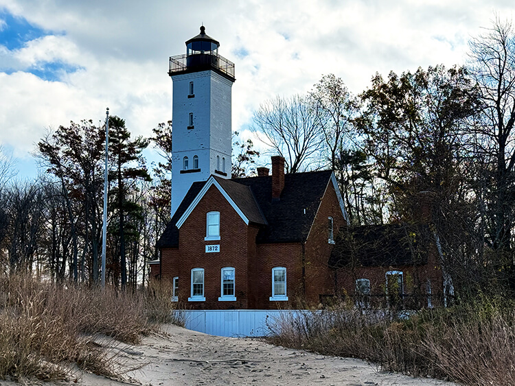 Presque Isle Lighthouse and Beach 9 at Presque Isle State Park in Erie