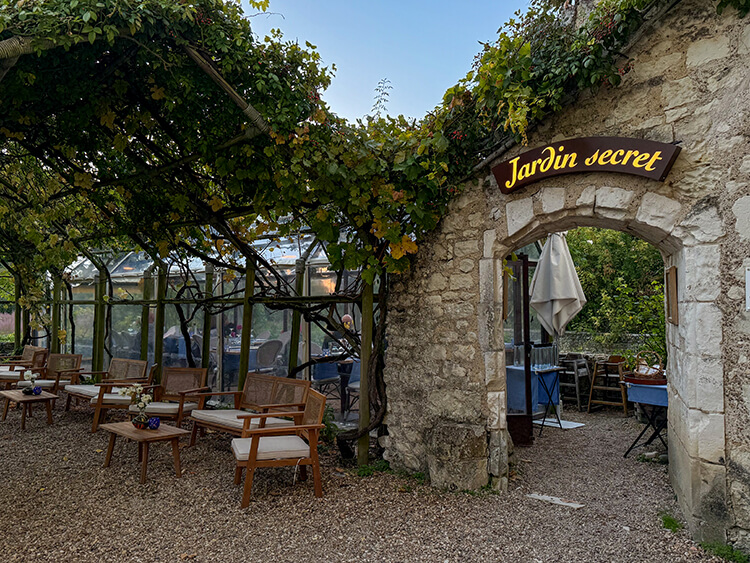 Le Jardin Secret is set in a greenhouse next to the castle of Château du Rivau in the Loire Valley