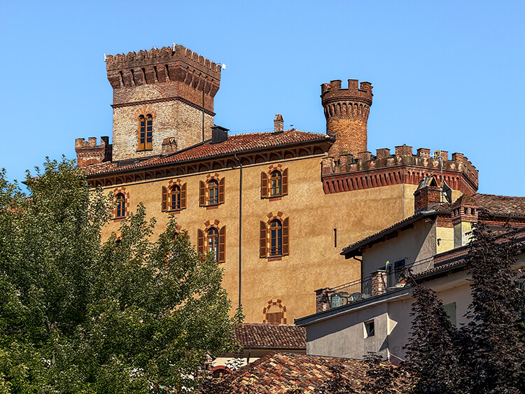 The WiMu is set in the castle dominating the village of Barolo